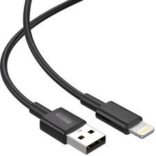 Кабель Brevia USB to Lightning 2,4А 1м, чорний box (55100BULC1)