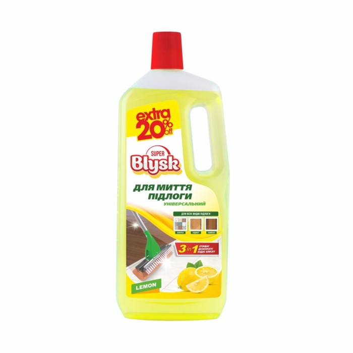 Засіб для миття підлоги Super Blysk Лимон 1,5л