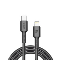 Кабель Brevia Type-C to Lightning 30W 1м, чорний ZIP (51100BCLZ1)