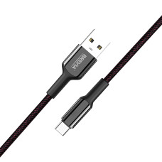 Кабель Brevia USB to Type-C 2,4А 1,2м, чорний box (54120BUCC1)