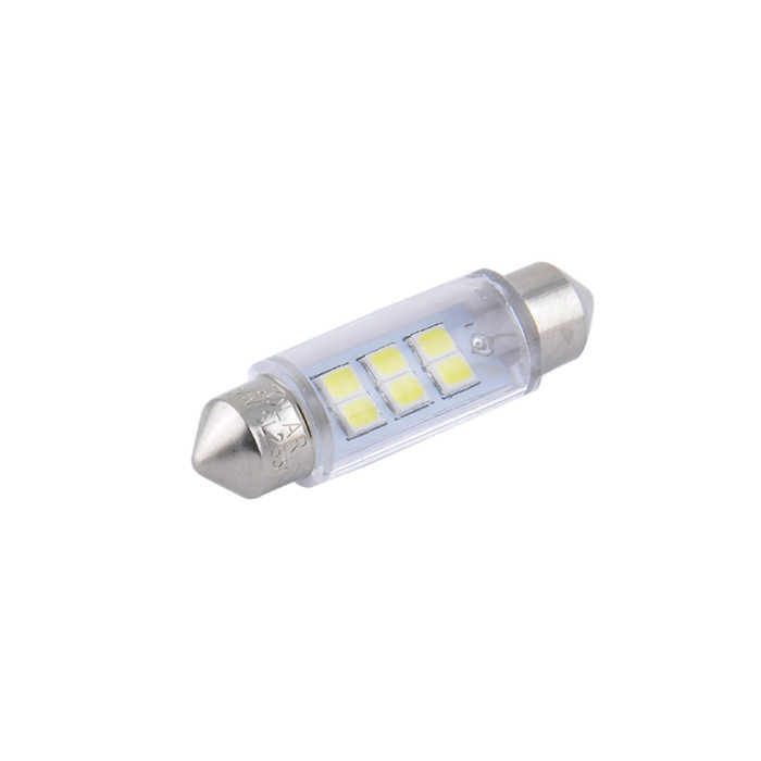 Автолампа Solar LED 24V SV8.5 T11x39 6SMD white, 2шт