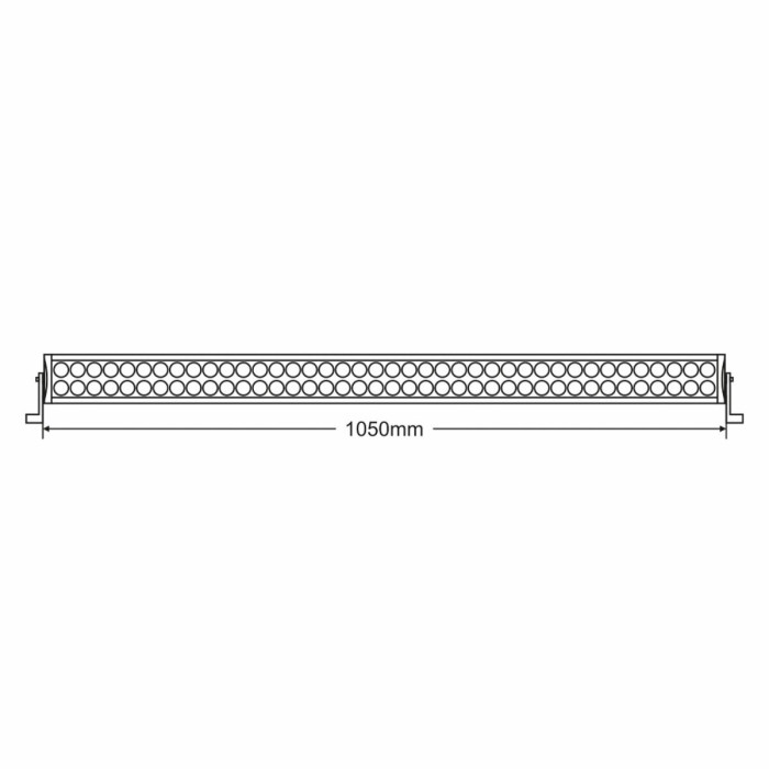 Фара світлодіодна Brevia Cree Combo 240W (80x3W), 22400Lm, 1065x82x90мм, 1шт