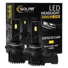 Автолампа Solar LED HB3(9005) 12V 30W 3000Lm 6500K CSP3570 2шт