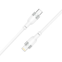 Кабель Brevia Type-C to Lightning 30W 1,2м, білий ZIP (52120WCLZ1)