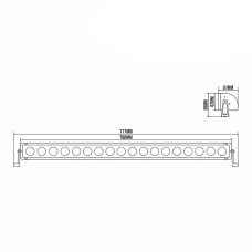 Автолампа світлодіодна Belauto Cree Combo LED (18*10w)