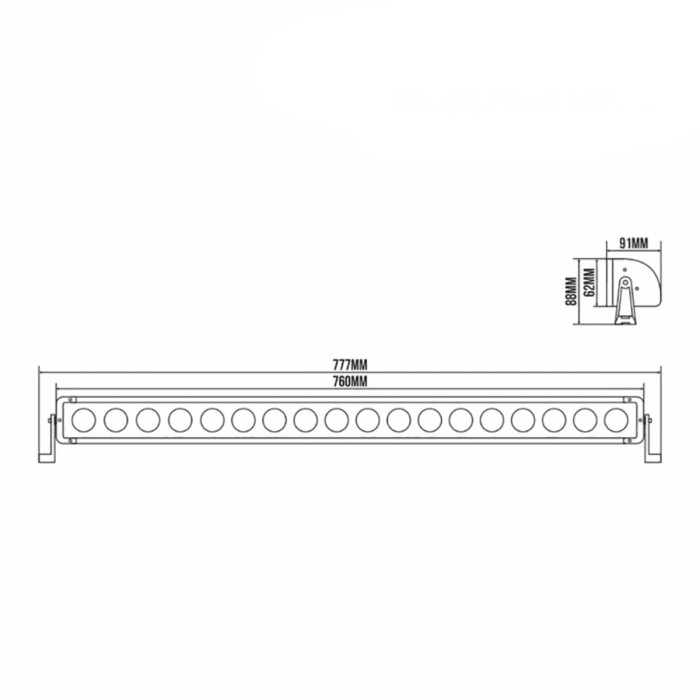 Автолампа світлодіодна Belauto Cree Combo LED (18*10w)