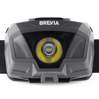 Ліхтар налобний Brevia 200Lm, 3 режими+flash, 3xAAA