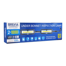 Лампа інспекційна Brevia LED 120-190см 2x10W COB 2x1000lm 2x4000mAh Power Bank, type-C