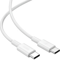 Кабель Brevia Type-C to Type-C 60W 1м, білий box (55100WCCC1)