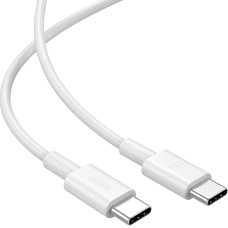 Кабель Brevia Type-C to Type-C 60W 1м, білий box (55100WCCC1)