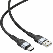 Кабель Winso Pro USB to Type-C TPE+плетіння 1,2м чорний