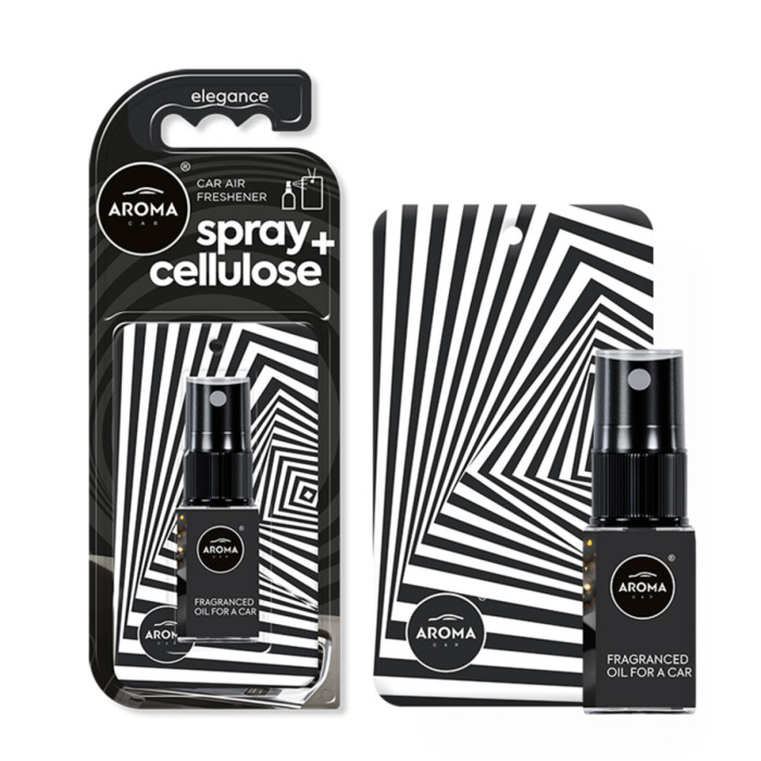 Ароматизатор Aroma Car Spray 20мл & Cellulose - Elegance для салону авто