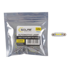 Автолампа Solar LED 12V SV8.5 T11x39 3smd 5050 white 10шт
