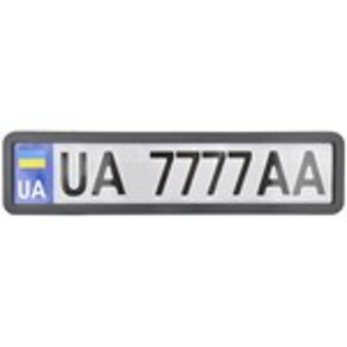 Рамка Сarlife під номер, чорна матова