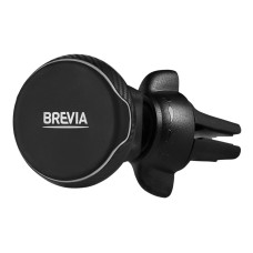 Тримач телефону автомобільний Brevia AirClip MagButton на дефлектор, 4 магніти