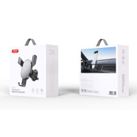 Тримач телефону автомобільний XO 126 Mirror Face Gravity Air Outlet Latch Bracket чорний