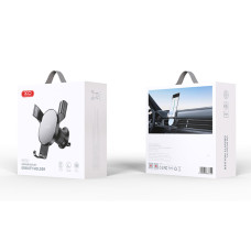 Тримач телефону автомобільний XO 126 Mirror Face Gravity Air Outlet Latch Bracket чорний