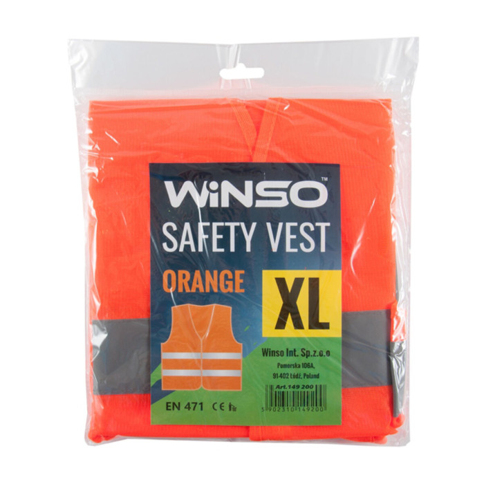 Жилет сигнальний Winso помаранчевий XL