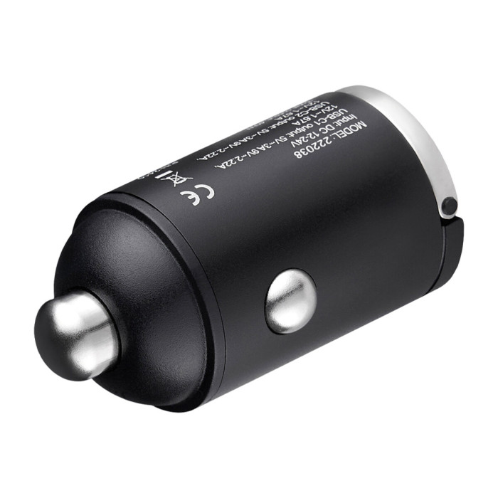 Автомобільний зарядний пристрій Winso Pro 38W USB-C+USB-A mini Metal