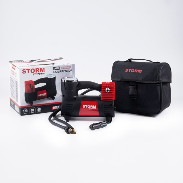 Компресор автомобільний Storm Max Power 10Атм 40л/хв 170Вт