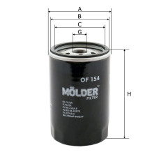 Фільтр масляний Molder Filter OF 154 (WL7071, OC264, W71930)