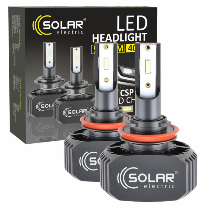 Автолампа Solar LED H11 12/24V 6000K 5000Lm 40W CSP1860 2шт