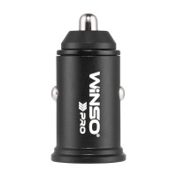 Автомобільний зарядний пристрій Winso Pro 48W 1xUSB-C+1xUSB-A, metal