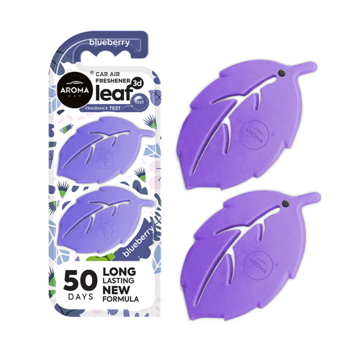 Ароматизатор на дефлектор Aroma Car Leaf 3D Mini - Blueberry сухий