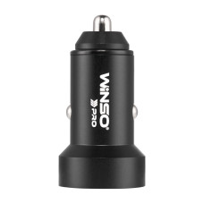 Автомобільний зарядний пристрій Winso Pro 48W 1xUSB-C+1xUSB-A, display, metal