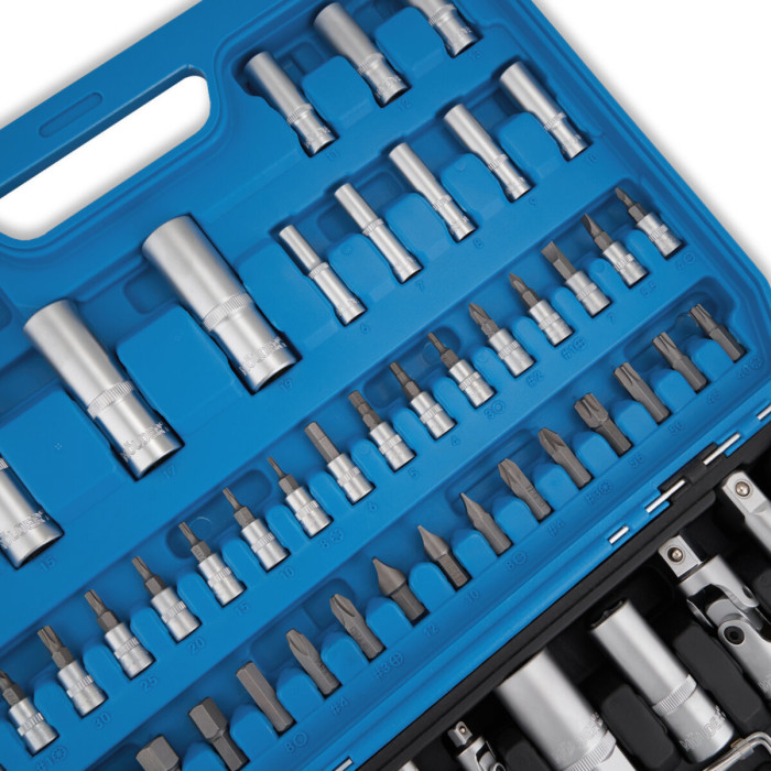 Професійний набір інструментів в кейсі Molder 1/2", 1/4" 72 T, CR-V, 94од.