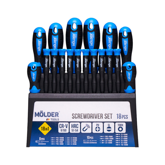 Набір викруток Molder 18шт