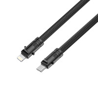 Кабель XO Lanyard Bullet Type-C to Lightning 27W 1,2м чорний