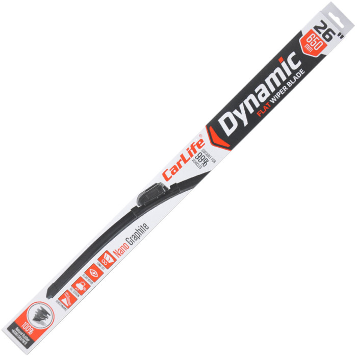 Безкаркасна щітка CarLife Dynamic 26/650мм
