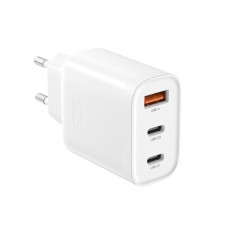 Мережевий зарядний пристрій XO L117 PD45W/QC18W 2USB-C+1USB-A білий