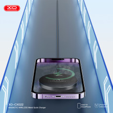Бездротовий зарядний пристрій XO CX022 Magnetic Wireless Charger Type-C чорний
