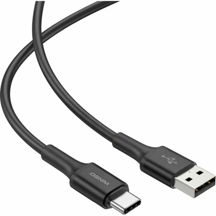 Кабель Winso Pro USB to Type-C TPE 1,2м чорний