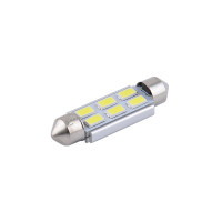 Автолампа Solar LED 12V SV8.5 T11x41 6SMD white, 2шт