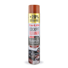 Поліроль для панелі приладів CarLife Cockpit Cleaner Extra Mat Кава, 750мл
