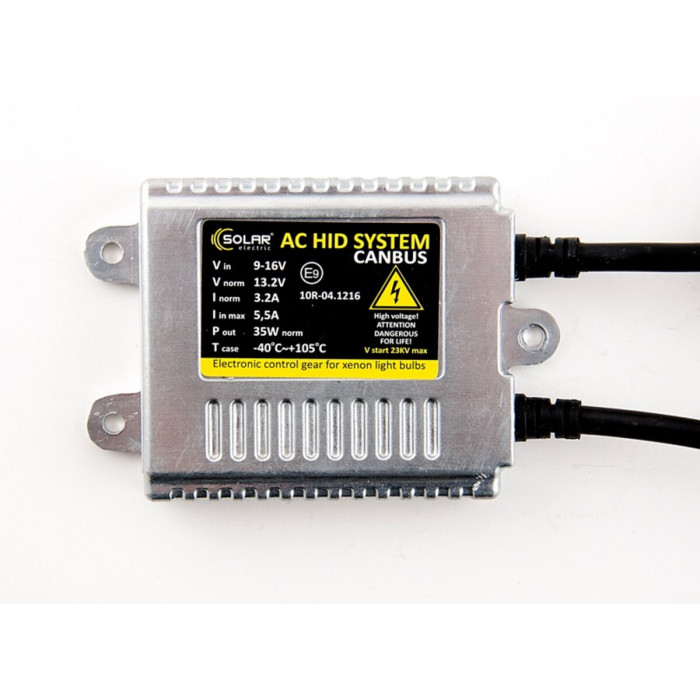 Блоки розпалювання Slim Solar Canbus Premium Ballast 35W, 9-16В, KET