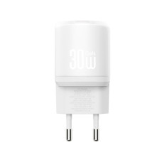 Мережевий зарядний пристрій XO L150 30W Single USB-C + Type-C кабель білий