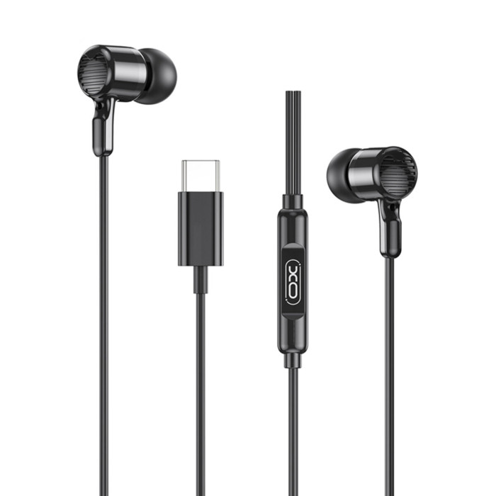 Навушники дротові XO EP81 Sunflower In-Ear Type-C чорні
