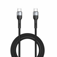 Кабель Winso Pro Type-C to Type-C 60W TPE+плетіння 1,2м чорний