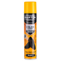 Фарба для взуття Barton Color Expert з замші, нубуку, велюру, чорна аерозоль 300мл