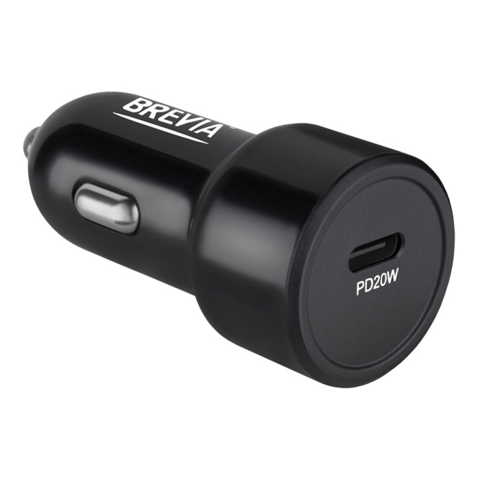 Автомобільний зарядний пристрій Brevia ePower TurboCharge 20W 1xUSB-C чорний