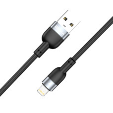 Кабель Brevia USB to Lightning 2,4А 1,2м, чорний box (52120BULC1)