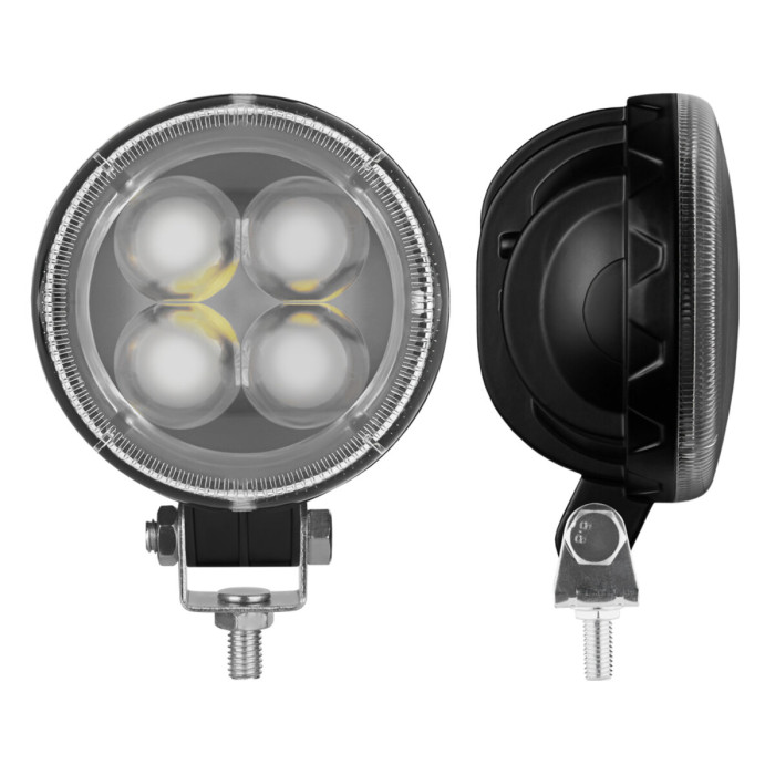 Фара світлодіодна Brevia Epistar 4D Spot 10-30V, 12W (4x3W), 880Lm, 1шт (10602RLX1)