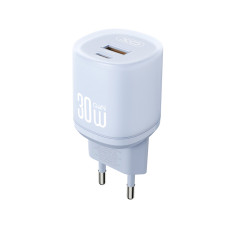 Мережевий зарядний пристрій XO L151 30W 1USB-A+1USB-C синій