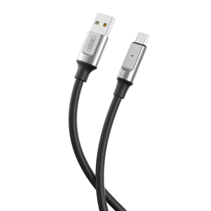 Кабель XO Liquid Silicone USB to Lightning 6A 1м чорний