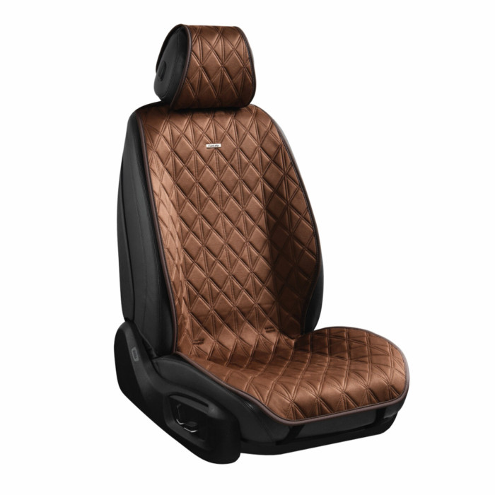 Преміум накидки для передніх сидінь CarLife Nitro, coffee 2шт