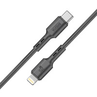 Кабель Brevia Type-C to Lightning 30W 2м, чорний ZIP (51200BCLZ1)